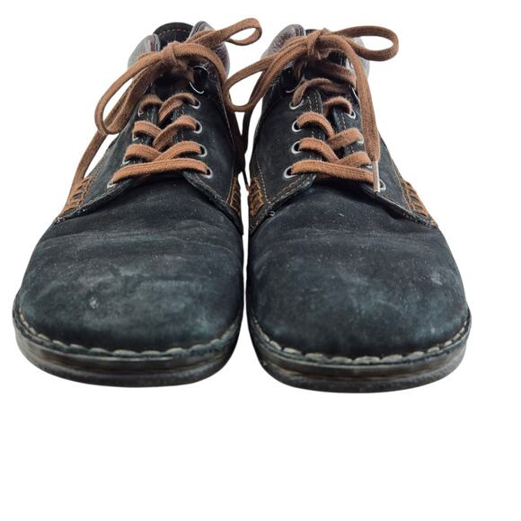 Finn Comfort Linz Ankle Boots 41 Womens 10 10.5 Mens 8 8.5 Black Nubuck Leather - Picture 4 of 13